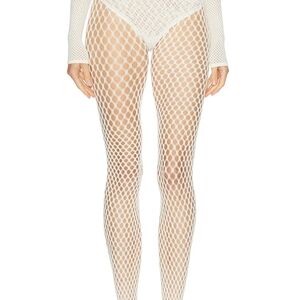White Fishnet Tights